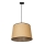 Duolla - Ljuskrona med textilsladd CONE 1xE27/15W/230V diameter 40 cm brun/svart