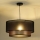 Duolla - Ljuskrona med textilsladd COPPER SHINY 1xE27/15W/230V diameter 45 cm brun/koppar
