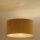 Duolla - Ljuskrona med textilsladd CORDUROY 1xE27/15W/230V diameter 40 cm gul