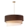 Duolla - Ljuskrona med textilsladd DEVON 1xE27/40W/230V diameter 45 cm brun/beige