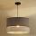 Duolla - Ljuskrona med textilsladd DOUBLE 1xE27/15W/230V diameter 40 cm brun/grå