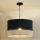 Duolla - Ljuskrona med textilsladd DOUBLE 1xE27/15W/230V diameter 40 cm grön/grå