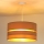 Duolla - Ljuskrona med textilsladd DUO 1xE27/15W/230V diameter 40 cm beige