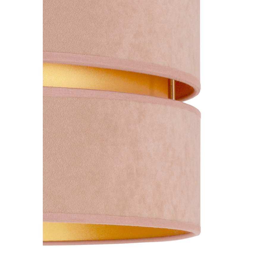 Duolla - Ljuskrona med textilsladd DUO 1xE27/15W/230V diameter 40 cm beige