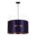 Duolla - Ljuskrona med textilsladd DUO 1xE27/15W/230V diameter 40 cm blå/guld