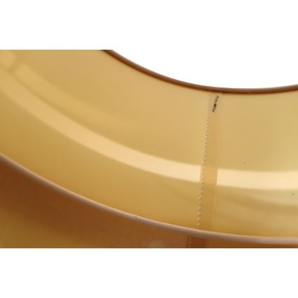 Duolla - Ljuskrona med textilsladd DUO 1xE27/15W/230V diameter 40 cm grå