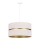Duolla - Ljuskrona med textilsladd DUO 1xE27/15W/230V diameter 40 cm grädde/guld