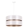 Duolla - Ljuskrona med textilsladd DUO 1xE27/15W/230V diameter 40 cm vit/guld