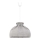 Duolla - Ljuskrona med textilsladd ECO 1xE27/40W/230V diameter 38 cm grå