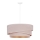Duolla - Ljuskrona med textilsladd KOBO 1xE27/15W/230V diameter 45 cm grädde/guld