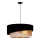 Duolla - Ljuskrona med textilsladd KOBO 1xE27/15W/230V diameter 45 cm svart/guld/grädde