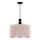 Duolla - Ljuskrona med textilsladd LYON 1xE27/15W/230V diameter 40 cm beige