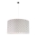 Duolla - Ljuskrona med textilsladd MAROKO 1xE27/40W/230V diameter 45 cm vit/svart