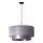 Duolla - Ljuskrona med textilsladd NANTES 1xE27/15W/230V diameter 45 cm silver/koppar