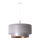 Duolla - Ljuskrona med textilsladd NANTES 1xE27/15W/230V diameter 45 cm silver/koppar
