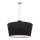 Duolla - Ljuskrona med textilsladd OPERA 3xE14/40W/230V diameter 55 cm svart