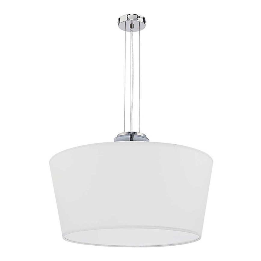 Duolla - Ljuskrona med textilsladd OPERA 3xE14/40W/230V diameter 55 cm vit