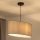 Duolla - Ljuskrona med textilsladd OVAL 1xE27/15W/230V grå