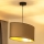 Duolla - Ljuskrona med textilsladd OVAL VEGAN 1xE27/15W/230V beige