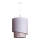 Duolla - Ljuskrona med textilsladd PARIS 1xE27/15W/230V diameter 40 cm vit/beige