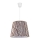 Duolla - Ljuskrona med textilsladd POP 1xE27/40W/230V ull diameter 38 cm brun