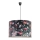 Duolla - Ljuskrona med textilsladd PRINT L 1xE27/40W/230V diameter 45 cm blommor