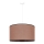 Duolla - Ljuskrona med textilsladd ROLLER 1xE27/15W/230V diameter 40 cm brun/svart