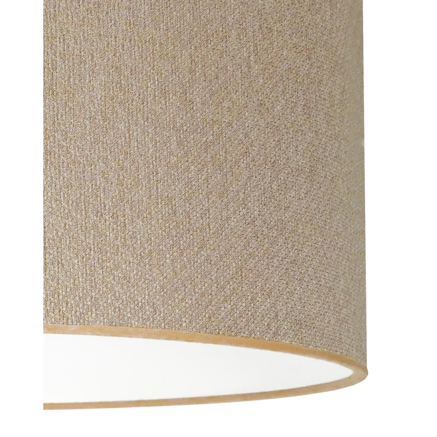 Duolla - Ljuskrona med textilsladd ROLLER ECO RECYCLING 1xE27/15W/230V diameter 45 cm grädde