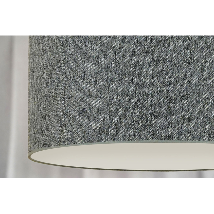 Duolla - Ljuskrona med textilsladd ROLLER ECO RECYCLING 1xE27/15W/230V diameter 45 cm grön