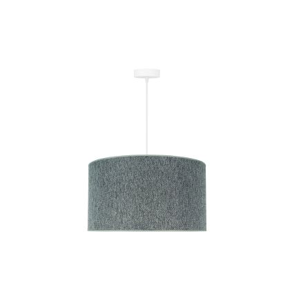 Duolla - Ljuskrona med textilsladd ROLLER ECO RECYCLING 1xE27/15W/230V diameter 45 cm grön