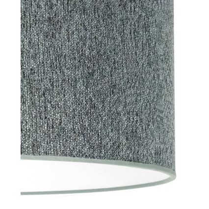 Duolla - Ljuskrona med textilsladd ROLLER ECO RECYCLING 1xE27/15W/230V diameter 45 cm grön