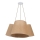 Duolla - Ljuskrona med textilsladd ROSSA 3xE27/15W/230V diameter 75 cm brun