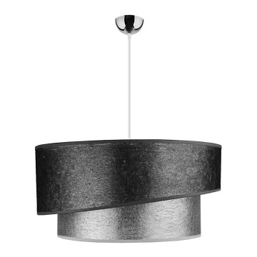 Duolla - Ljuskrona med textilsladd SHINE 1xE27/40W/230V diameter 45 cm