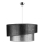 Duolla - Ljuskrona med textilsladd SHINE 1xE27/40W/230V diameter 45 cm