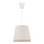 Duolla - Ljuskrona med textilsladd SOLO 1xE27/40W/230V diameter 24 cm ljusbeige