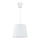 Duolla - Ljuskrona med textilsladd SOLO 1xE27/40W/230V diameter 24 cm vit