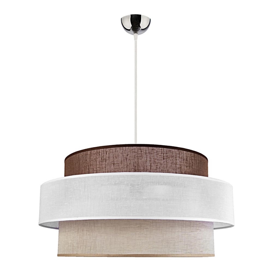Duolla - Ljuskrona med textilsladd SPACE 1xE27/40W/230V diameter 50 cm