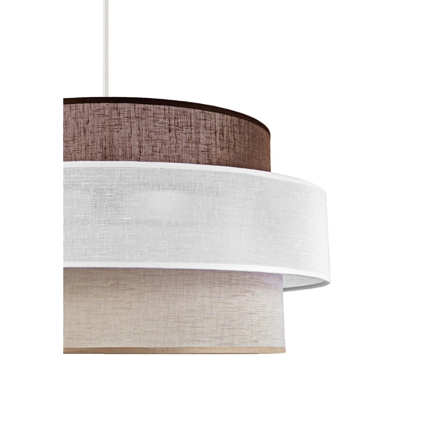 Duolla - Ljuskrona med textilsladd SPACE 1xE27/40W/230V diameter 50 cm