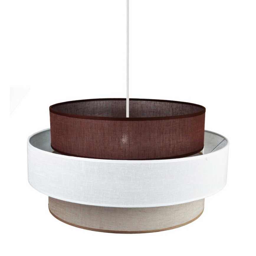 Duolla - Ljuskrona med textilsladd SPACE 1xE27/40W/230V diameter 50 cm