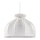 Duolla - Ljuskrona med textilsladd SYMPHONY 1xE27/40W/230V diameter 38 cm vit
