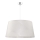 Duolla - Ljuskrona med textilsladd TENOR 1xE27/40W/230V diameter 60 cm vit/löv