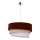 Duolla - Ljuskrona med textilsladd TRIO 1xE27/40W/230V diameter 45 cm brun/beige/vit