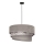 Duolla - Ljuskrona med textilsladd TRIO 1xE27/40W/230V diameter 45 cm grå