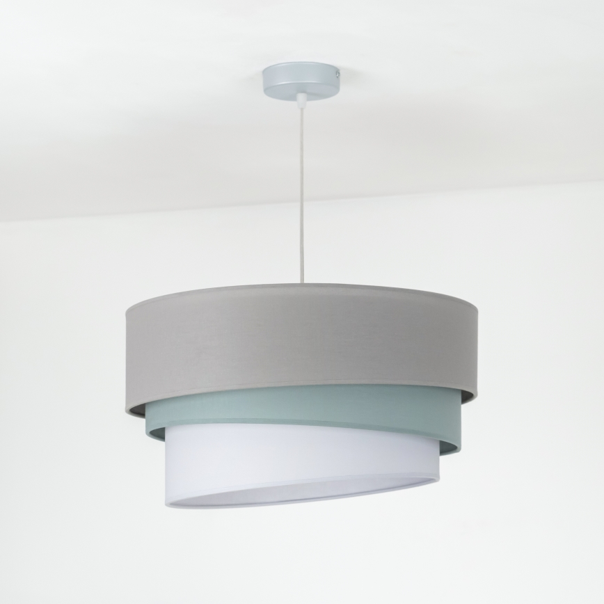 Duolla - Ljuskrona med textilsladd TRIO 1xE27/40W/230V diameter 45 cm