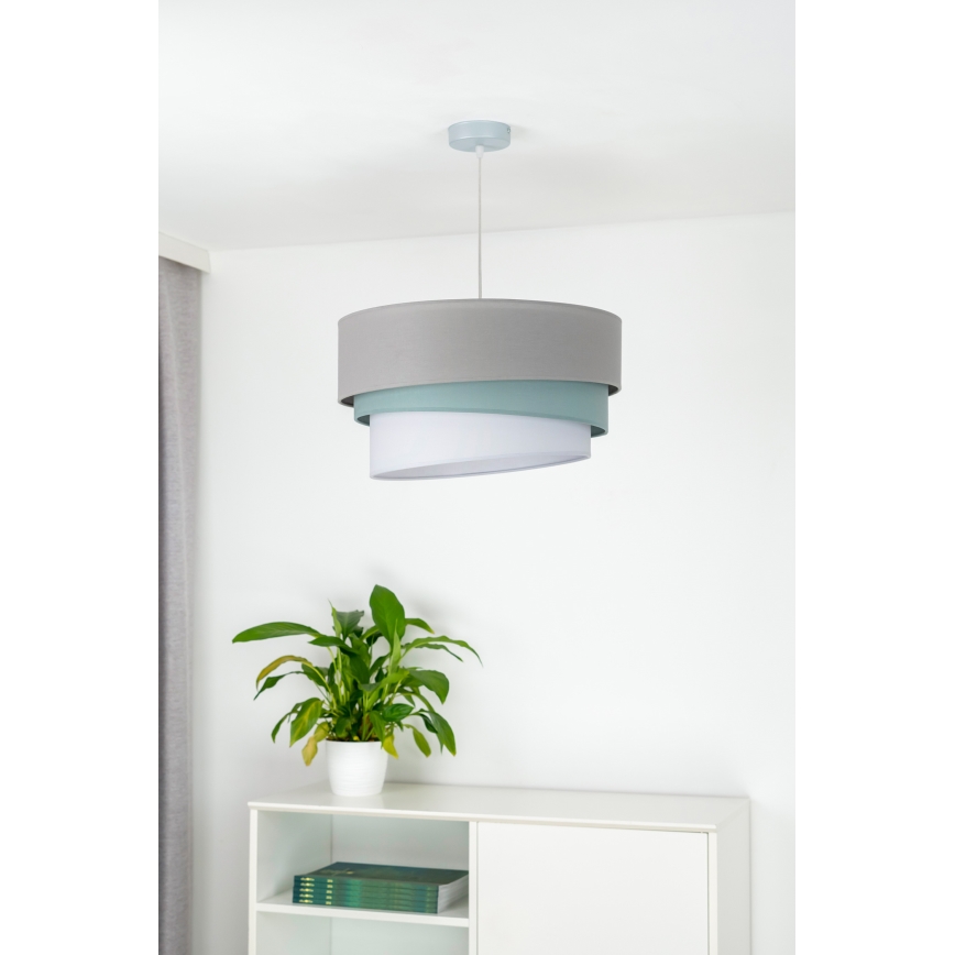 Duolla - Ljuskrona med textilsladd TRIO 1xE27/40W/230V diameter 45 cm