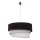 Duolla - Ljuskrona med textilsladd TRIO 1xE27/40W/230V diameter 45 cm svart/grå/vit