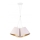 Duolla - Ljuskrona med textilsladd TWIGGY 3xE27/40W/230V diameter 60 cm vit