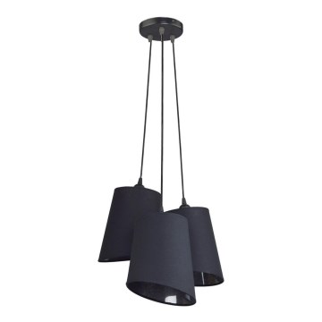 Duolla - Ljuskrona med textilsladd VERONA 3xE27/40W/230V diameter 40 cm