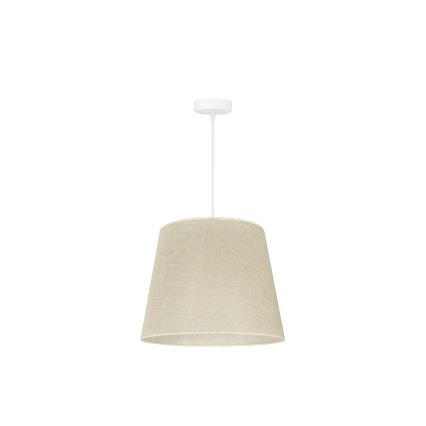 Duolla - Ljuskrona med textilsladd YUTE 1xE27/15W/230V diameter 38 cm grå