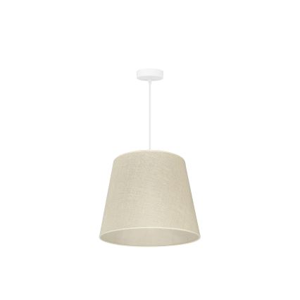 Duolla - Ljuskrona med textilsladd YUTE 1xE27/15W/230V diameter 38 cm grå